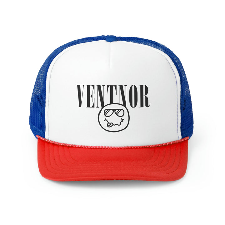 Smells Like Ventnor Spirit Trucker Hat - Blue/Red / One size