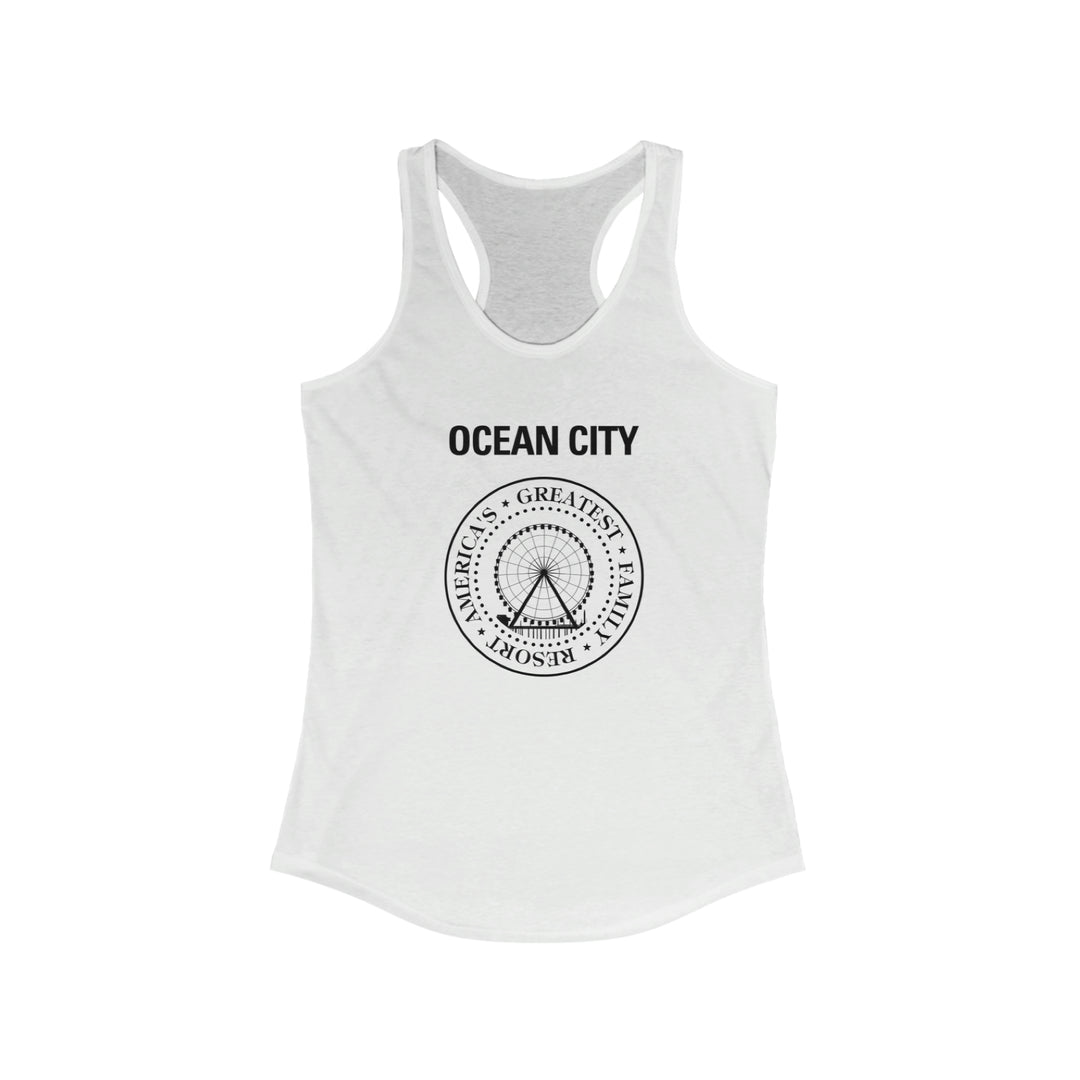 Ocean City America's Favorite Playground Womens Racerback